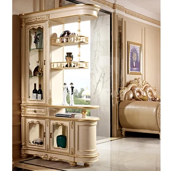 Шкаф для прихожей, шкаф-перегородка, двухсторонний декоративный шкаф из массива дерева в европейском стиле, дверь, прихожая, шкаф для веранды