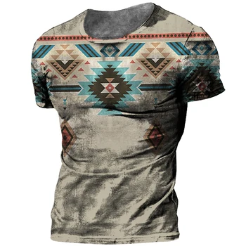 Летняя футболка в стиле Ретро, Мужская Рубашка с короткими рукавами, Топы в стиле Харадзюку, 3D Футболка с принтом, Уличный Пуловер, Повседневная Мужская Одежда Оверсайз