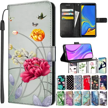 Кожаный Чехол-бумажник Для Samsung Galaxy M13 4G Case A22 4G 5G M12 M22 M23 5G S22 с Подставкой-Книжкой на Магнитных Листьях M 13, Откидной Милый