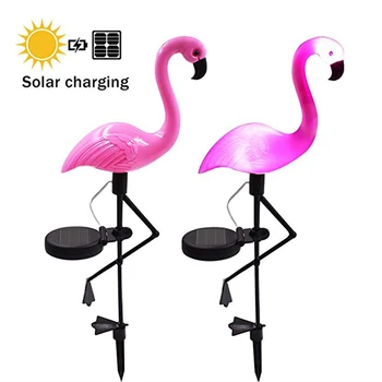 Садовый светильник Flamingo на солнечной энергии, наземный светильник с шипами, уличный водонепроницаемый парковый декоративный светильник для газона, дорожка, декор для двора