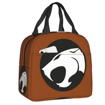 Утепленная сумка для ланча с аниме логотипом Thundercats для женщин, водонепроницаемая сумка-холодильник HiMan Tygra, термальная сумка для ланча, Пляжная сумка для Кемпинга, путешествия
