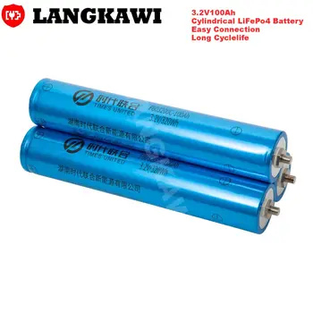 3,2 В 100Ah перезаряжаемая литиевая батарея lifepo4 цилиндрический аккумуляторный элемент для RV EV накопителя энергии солнечной системы DIY battery pack