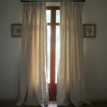 Хлопчатобумажные льняные Полу затемненные шторы в британской сельской местности с ромбической решеткой, шторы из кортины для спальни, экологичная ткань