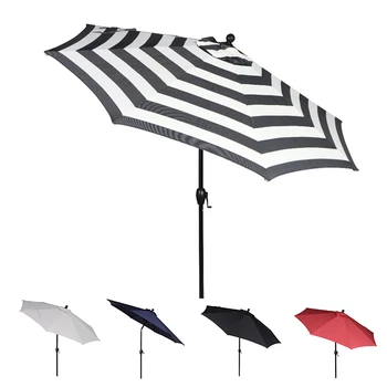 9-дюймовый зонт для патио Премиум-класса с прочной круглой рукояткой для дома и сада на открытом воздухе