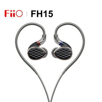 FiiO FH15 Hi-res Hi-Fi Наушники-вкладыши 1 Динамический 3 BA Гибридный Knowles IEM 3,5 мм 4,4 мм Штекер MMCX Съемный Проводной кабель Bass Lively