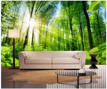 WDBH 3d обои фотообои на заказ Солнечный лес большое дерево природные пейзажи ТВ фон гостиная обои для стен 3 d