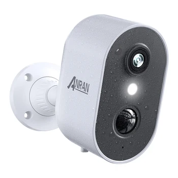 ANRAN 1080P Аккумуляторная Камера безопасности Перезаряжаемая 2.4G WIFI Наружная IP65 Всепогодная PIR Обнаружение Цветной Прожектор Ночного Видения