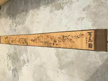 Китайская древняя картина из шелковой бумаги 