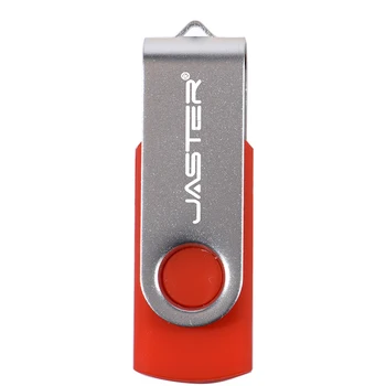 Серебристые Поворотные Металлические Зажимы Pen Drive С Бесплатным Пользовательским Логотипом USB Флэш-накопители Пластиковая Легкая Карта Памяти С Брелоком U Disk 64G