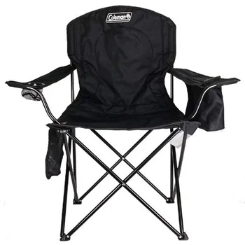 Coleman® Походный стул для взрослых со встроенным кулером на 4 банки, черный пляжный стул, уличный стул, походный стул