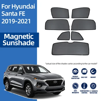 Для Hyundai Santafe IV 2018-2022 Santa Fe TM Магнитный Автомобильный Солнцезащитный Козырек Передняя Рамка Лобового стекла Шторка Солнцезащитный Козырек Заднего Бокового Окна