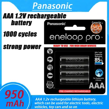 8-64PCSPanasonic Оригинальный аккумулятор Eneloop Pro 950mAh AAA Для Игрушечной Камеры-фонарика с предварительной зарядкой, Аккумуляторная батарея большой емкости