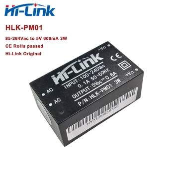 Бесплатная Доставка 50шт HLK-PM01 600mA 5V 3W AC DC Модуль Питания 220v CE RoHS