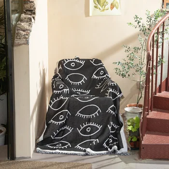 Глаза, походное одеяло, нитяное одеяло, одеяло для дивана, индийское одеяло, походное нитяное одеяло