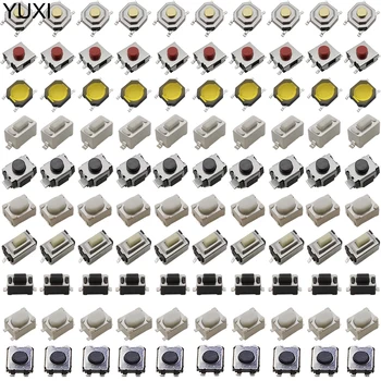 Сенсорный выключатель YUXI/микропереключатель/Кнопочные переключатели 10 типов В ассортименте 3*4/3*6/4*4/6*6 Для набора переключателей инструментов 