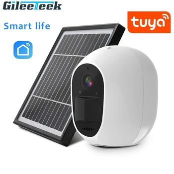Tuya Smart WIFI Солнечная камера A6 Поддержка качества HD Полный дуплексный Домофон WIFI Солнечный мониторинг Открытый IP66 Водонепроницаемый