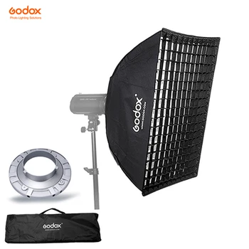 Godox 90*90 см/70*100 см/80*120 см/50*130 см/35*160 см Сетчатый софтбокс для фотосъемки с креплением Bowens Studio Strobe Flash Light
