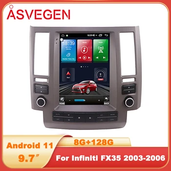 12,1 ”Android 11 Автомобильный Радиоприемник Для Infiniti FX FX35 2003-2008 с 128 Г CarPlayTesla GPS Навигация Авто Мультимедиа Видео Стерео