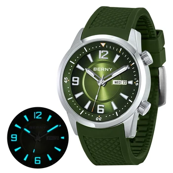 Мужские автоматические часы MIYOTA 8205 Diver, водонепроницаемые 20ATM, роскошные механические наручные часы из нержавеющей стали, светящиеся часы для дайвинга