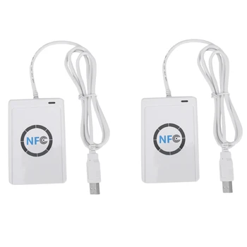 2X Устройство чтения карт USB NFC ACR122U-A9, Китай, Бесконтактный считыватель RFID-карт, Беспроводной считыватель NFC для Windows