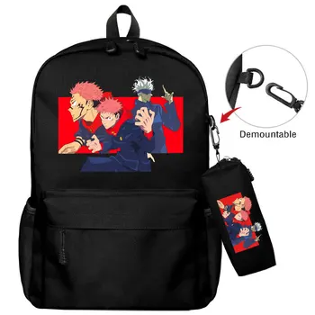 Jujutsu Kaisen Merch Мужская Школьная сумка Harajuku, Дорожная сумка, Рюкзак для подростков с 3D принтом