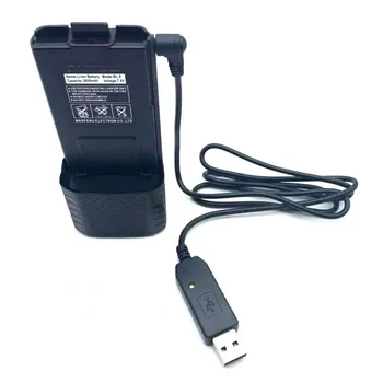 Комплект UV-5R BL-5L 7,4 В 3800 мАч перезаряжаемый удлинитель с USB-кабелем для зарядки оригинального радиоприемника BAOFENG UV5R серии UV 5R