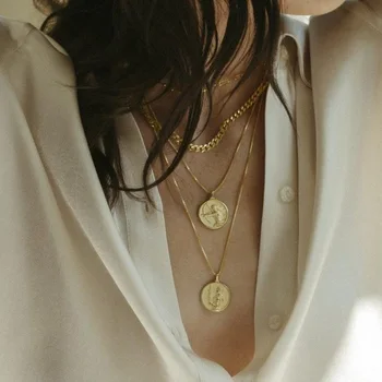 Ожерелье Персефоны для женщин, ожерелье Мулан Артемиды Афины из нержавеющей стали, ювелирные изделия из Греческой богини Мифологии, подарок другу