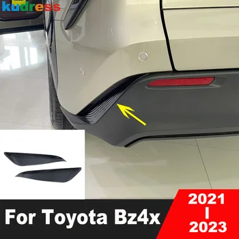 Для Toyota Bz4x 2021 2022 2023 Карбоновый автомобильный задний бампер, противотуманная фара, Крышка для бровей, задний противотуманный фонарь, Аксессуары для отделки ветрового Ножа