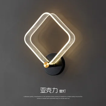 настенный светильник в стиле ретро, длинные настенные бра, светодиодная аппликация, милая лампа, деревенский домашний декор, настенный светодиодный светильник для спальни, настенные светильники для чтения