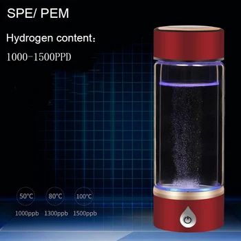 Новая Бутылка-ионизатор воды SPE/PEM с богатым водородом Генератором с раздельным использованием ПЭТ-бутылки с высоким содержанием водорода H2 и O2