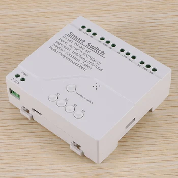 4-канальный беспроводной коммутатор Zigbee, модуль переключения Wi-Fi, пульт дистанционного управления, умный дом своими руками, реле на 4 группы, работа с Alexa Google Home
