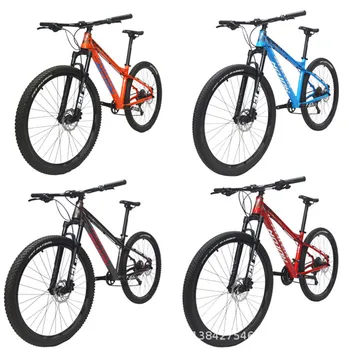27,5-дюймовый горный велосипед с переменной скоростью для взрослых, велосипед для мужчин с 9 скоростями дисковых тормозов и блокировкой передней подвески, велосипеды