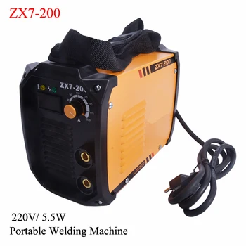 Инверторный сварочный аппарат постоянного тока ZX7-200, аппарат для шокирующей дуговой сварки TIG, сварочный аппарат для сварки железа с держателем электрода и заземляющим зажимом