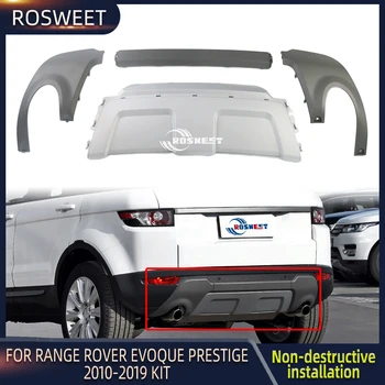 Вставка в задний бампер, выхлопная труба для Land Rover Range Rover Evoque Prestige Версии 2010-2019, Автомобильные аксессуары в сером стиле