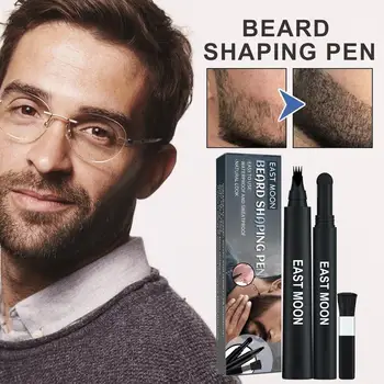 Наполнитель для карандашей для бороды для мужчин, водонепроницаемый набор ручек для заполнения бороды с 4 наконечниками, стойкий к поту для заполнения, придающий форму бороде