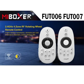 Miboxer FUT006 FUT007 2,4 ГГц 4-Зонное Вращающееся Колесо/Кнопка Дистанционного Управления RF Беспроводной CCT Пульт Дистанционного Управления Светодиодной Лентой