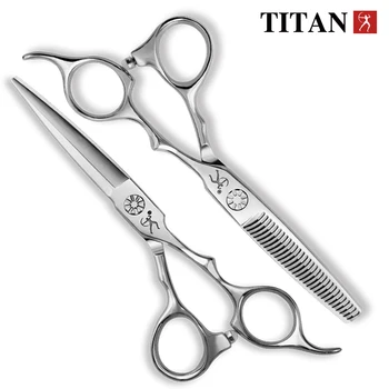 Titan профессиональный парикмахерский набор ножниц для стрижки парикмахерских ножниц острые инструменты 5,5 дюймов 6,0 дюймов