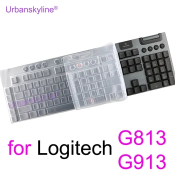 G813 G913 Чехол для клавиатуры Logitech G813 G913 для Logi Механический Защитный Чехол-накладка из Прозрачного Силикона TPU Funda
