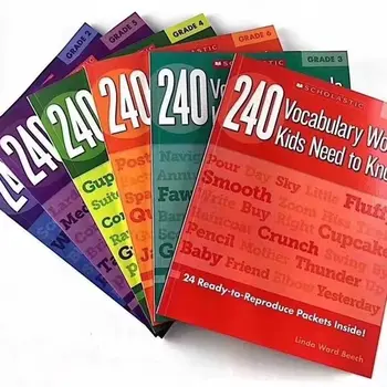 240 Рабочая тетрадь по английскому словарю в 6 томах для точечного чтения издание по английскому языку для детей раннего образования и просвещения