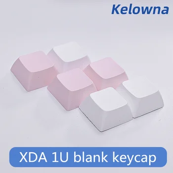 10 шт./упак. Kelowna PBT Dye Subbed Keycap XDA Profile 1U Пустой Колпачок Для Ключей Белый Розовый Колпачки Для Ключей MX Переключатели Механическая Клавиатура