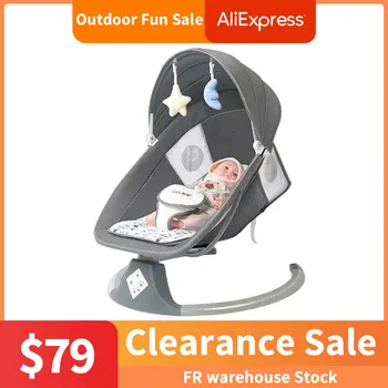 Высококачественное Роскошное детское кресло-качалка, Новый стиль, Умная Электрическая люлька Bluetooth с музыкой, интеллектуальные качели, шейкер для новорожденных