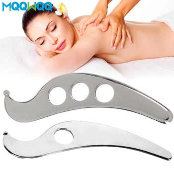 Инструмент Gua Sha для Соскабливающего массажа из нержавеющей Стали медицинского класса, инструмент IASTM для Расслабления мягких тканей, уменьшения боли в голове, шее, спине