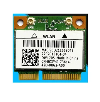 Модуль Wi-Fi Для Atheros QCWB335 802.11 B/g/n Bluetooth 4.0 Половина Беспроводной сетевой карты PCI-E Для Dell DW1705 CN-0C3Y4J