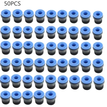 50 шт. встроенных цанговых зажимов для экструдера и других встраиваемых трубок из ПТФЭ синих цанговых зажимов