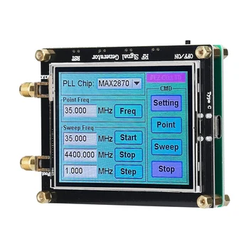 Генератор сигналов MAX2870 Частотой 23,5 МГц-6000 МГц Сенсорный Экран Источник Радиочастотного сигнала Программное обеспечение ПК Управляет