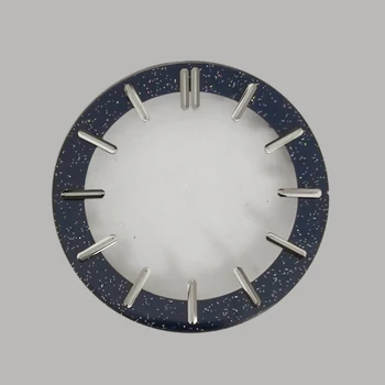 Модифицированный циферблат часов Прозрачный циферблат в виде звезды в виде скелета 31,8 мм Подходит для механизма NH70