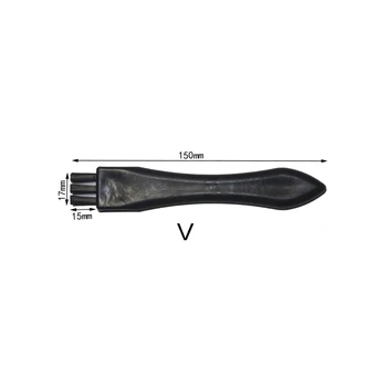 Тип V Пластиковая Плоская ручка Антистатическая ESD Щетка для чистки печатных плат Черный 60 шт./лот