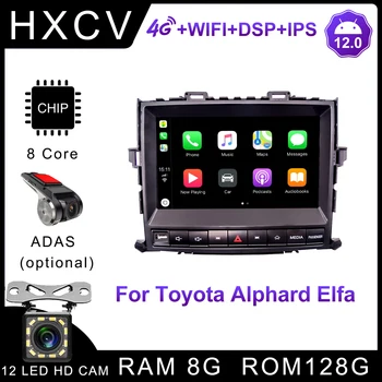 HXCV Android Smart Мультимедийный Плеер Для Toyota Alphard Elfa Интеллектуальная GPS Навигация Автомобиля Многофункциональное Радио DAB + Carplay