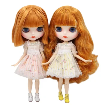 ICY DBS Blyth 1/6 bjd куклы BL0145 оранжевые волосы с белой кожей обнаженное совместное тело индивидуальное матовое лицо
