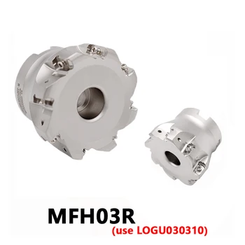 MFH MFH03R MFH03R-40-16- Фрезерная головка с ЧПУ 6T Для быстрой подачи концевых фрез Использует твердосплавные пластины LOGU0303 высокоэффективный Станок